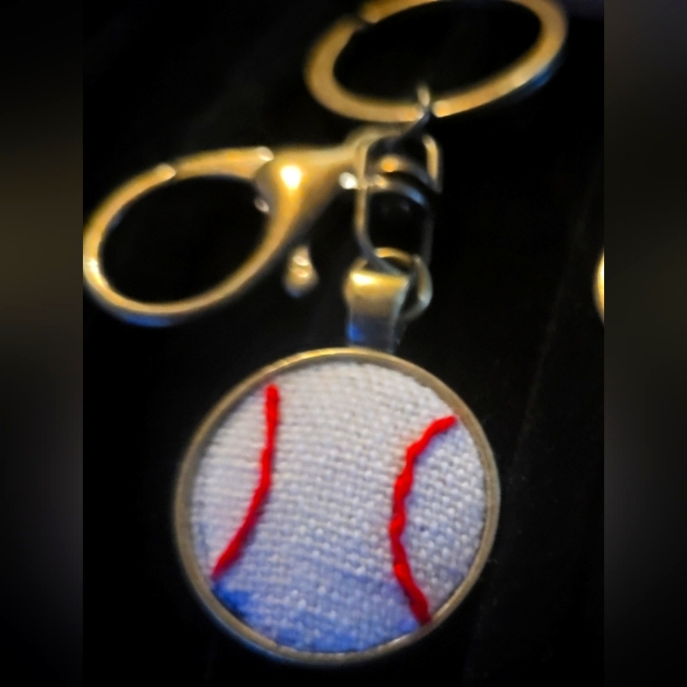 Something Red x The Barn | Hand Embroider Keychain Doreen Collection Hale Finery